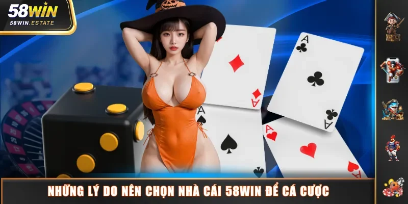 Những lý do nên chọn nhà cái 58WIN để cá cược